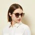 Angular Cat Eye Metal Women's Sunglasses Valencia